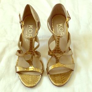 KORS Michael Kors Python Heels